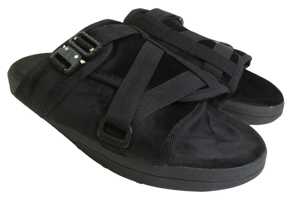 New DRACO Remastered Phantom Black Men Sz 13 13.5 14  Sandals Slides w/ Dust Bag